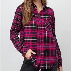 RAILS Plaid Top